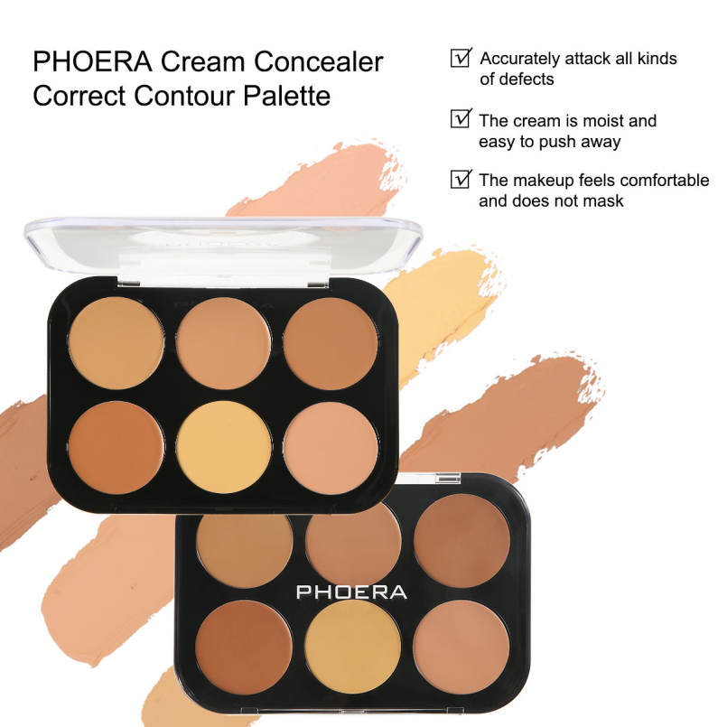PHOERA Cream Concealer Correct Contour Palette – image 6