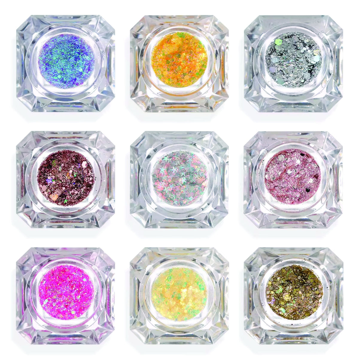 PHOERA Face & Body Glitter Gel Flakes – image 3