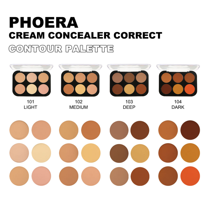 PHOERA Cream Concealer Correct Contour Palette – image 5