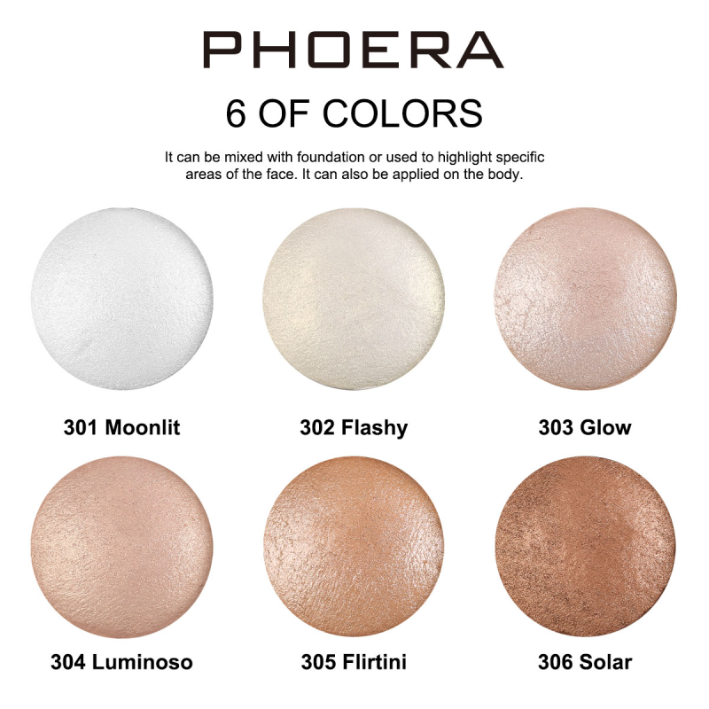 PHOERA Brighten Up Baked Highlighter Powder – image 9