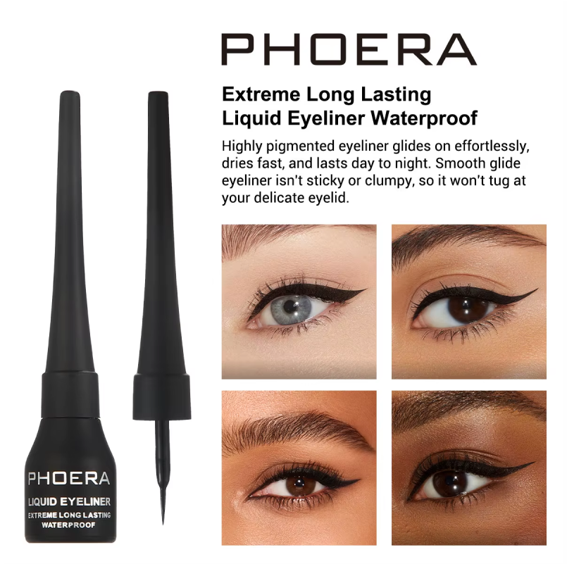 PHOERA Extreme Long Lasting Liquid Eyeliner Waterproof