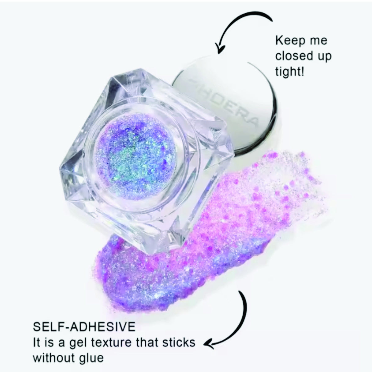 PHOERA Face & Body Glitter Gel Flakes – image 7