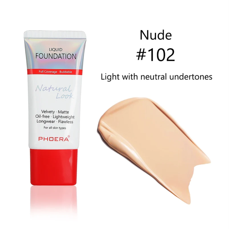 PHOERA Velvety Matte Cover Liquid Foundation – image 4