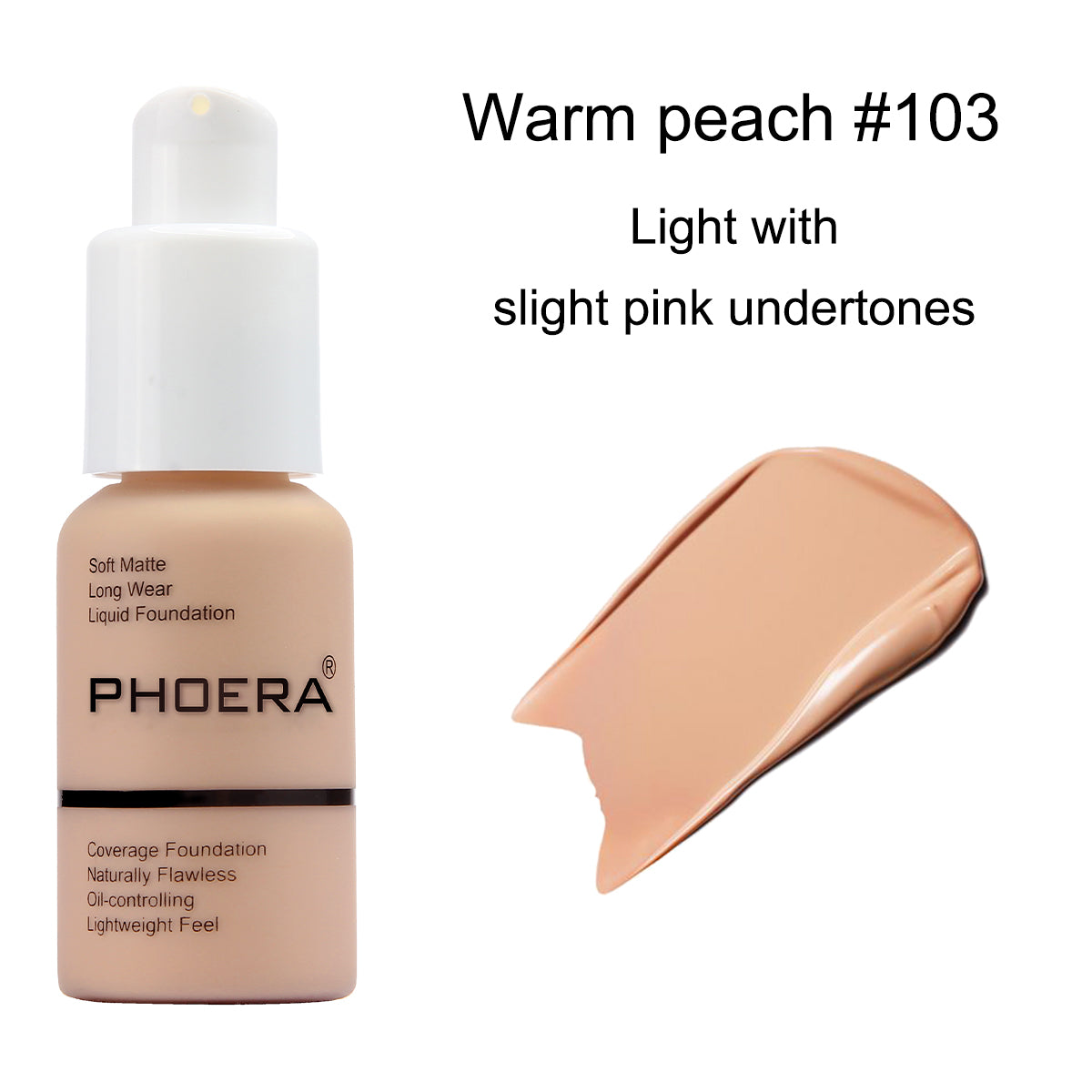PHOERA Full Coverage Liquid Foundation – image 4