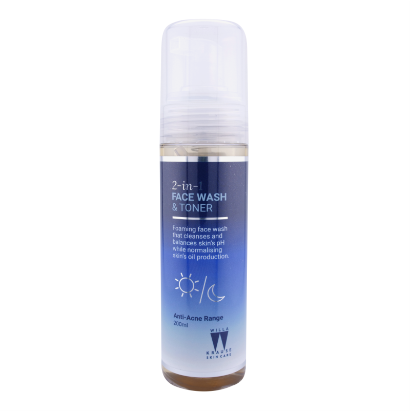 Willa Krause Anti-Acne - 2 in 1 Face Wash & Toner 200ml