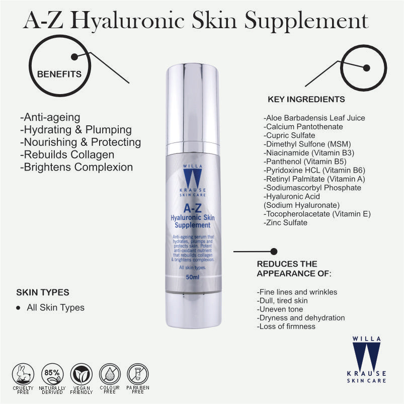 Willa Krause - A-Z Hyaluronic Skin Supplement 50ml – image 2
