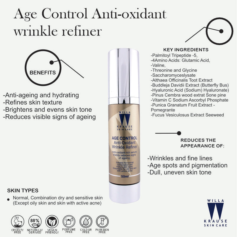 Willa Krause - Age Control Anti-Oxidant Wrinkle Refiner 50ml – image 2