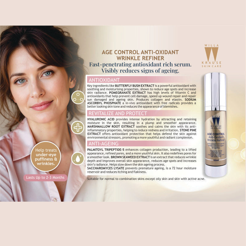 Willa Krause - Age Control Anti-Oxidant Wrinkle Refiner 50ml – image 4