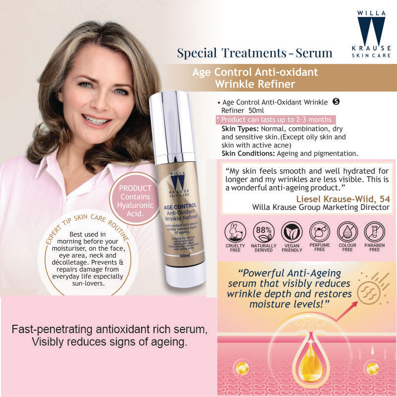 Willa Krause - Age Control Anti-Oxidant Wrinkle Refiner 50ml – image 3