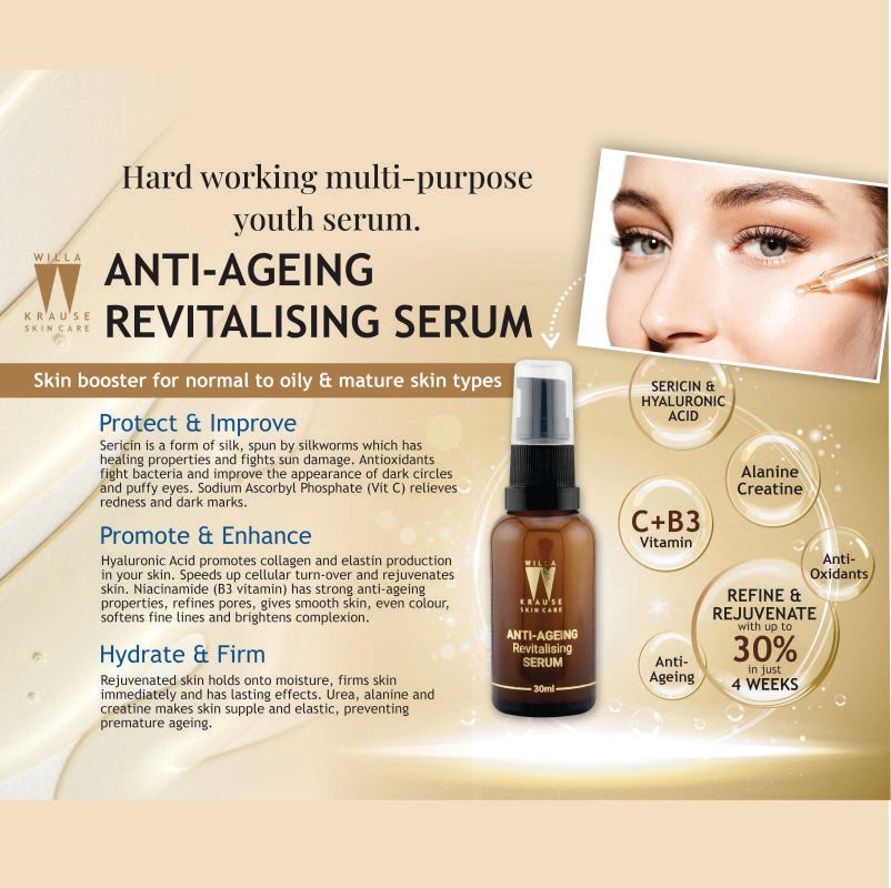 Willa Krause - Anti Ageing Revitalising Serum 30ml – image 3