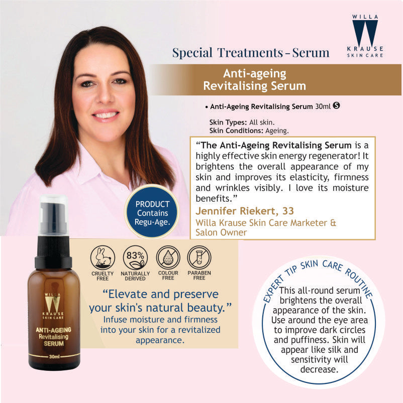 Willa Krause - Anti Ageing Revitalising Serum 30ml – image 4