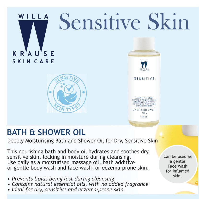 Willa Krause Sensitive Skin - Bath & Shower Oil 200ml – image 6