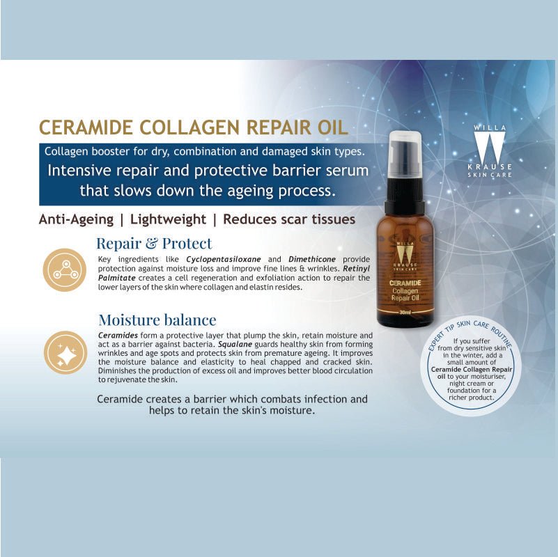 Willa Krause- Ceramide Collagen Repair Oil 30ml – image 4