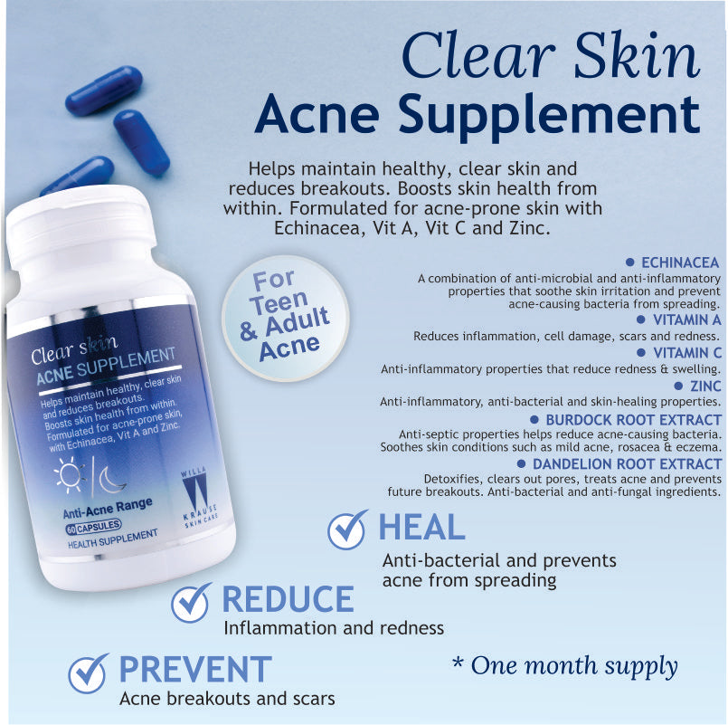 Willa Krause Anti-Acne Clear Skin Acne Supplement – image 3