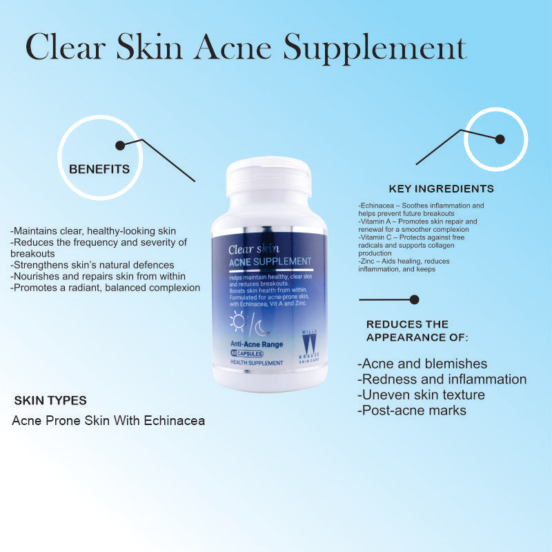 Willa Krause Anti-Acne Clear Skin Acne Supplement – image 2