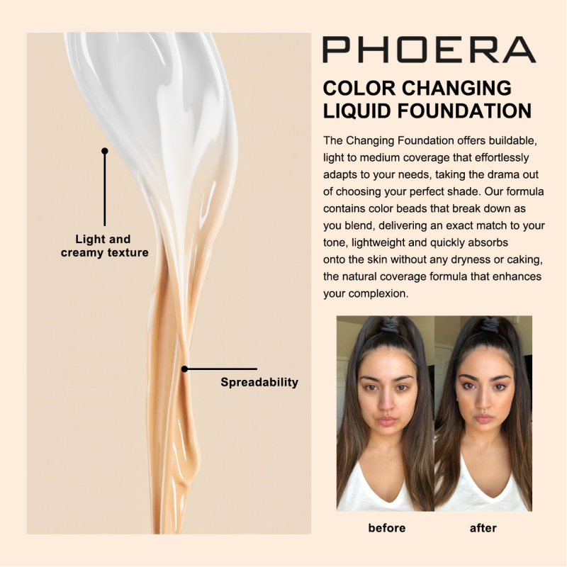 PHOERA Colour Changing Liquid Foundation – image 5