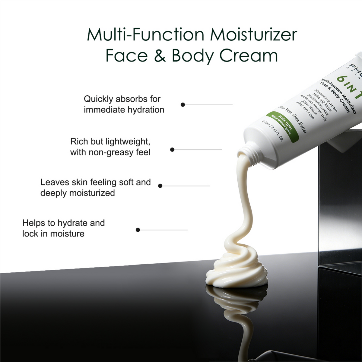 PHOERA 6 in 1 Multi-Function Moisturizer Face & Body Cream