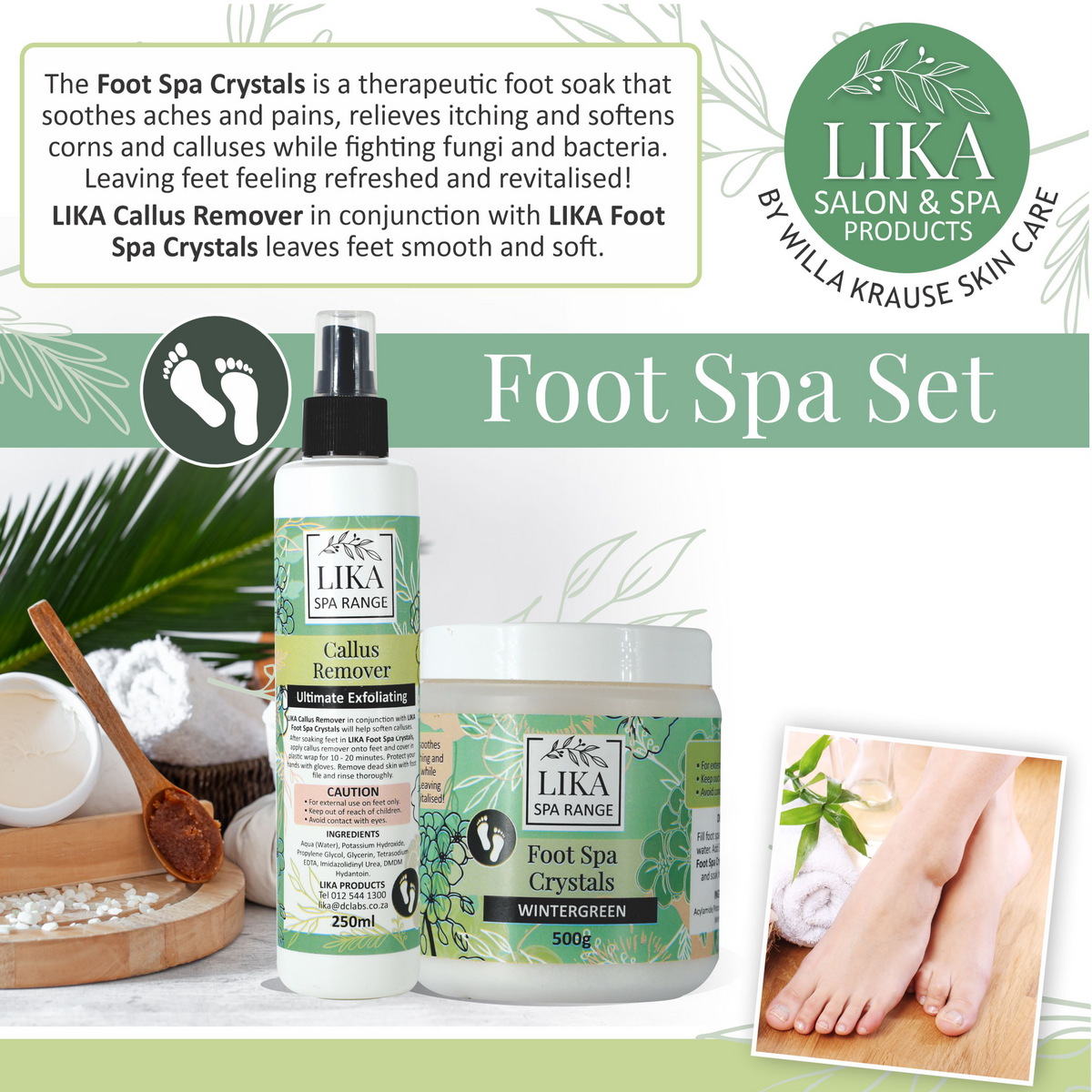 Lika Foot Spa Crystals Wintergreen 500g – image 2