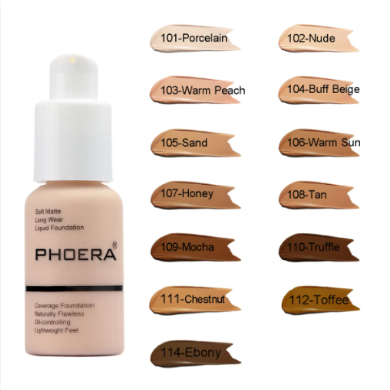 PHOERA Full Coverage Liquid Foundation – image 16