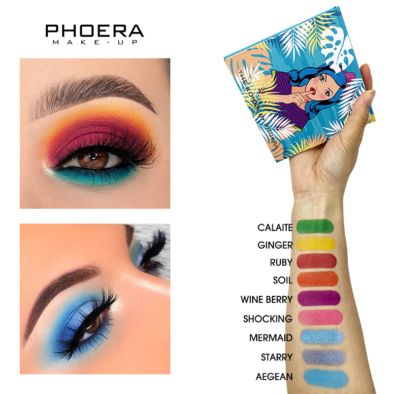 PHOERA Highly Pigmented Eyeshadow X9 Palette