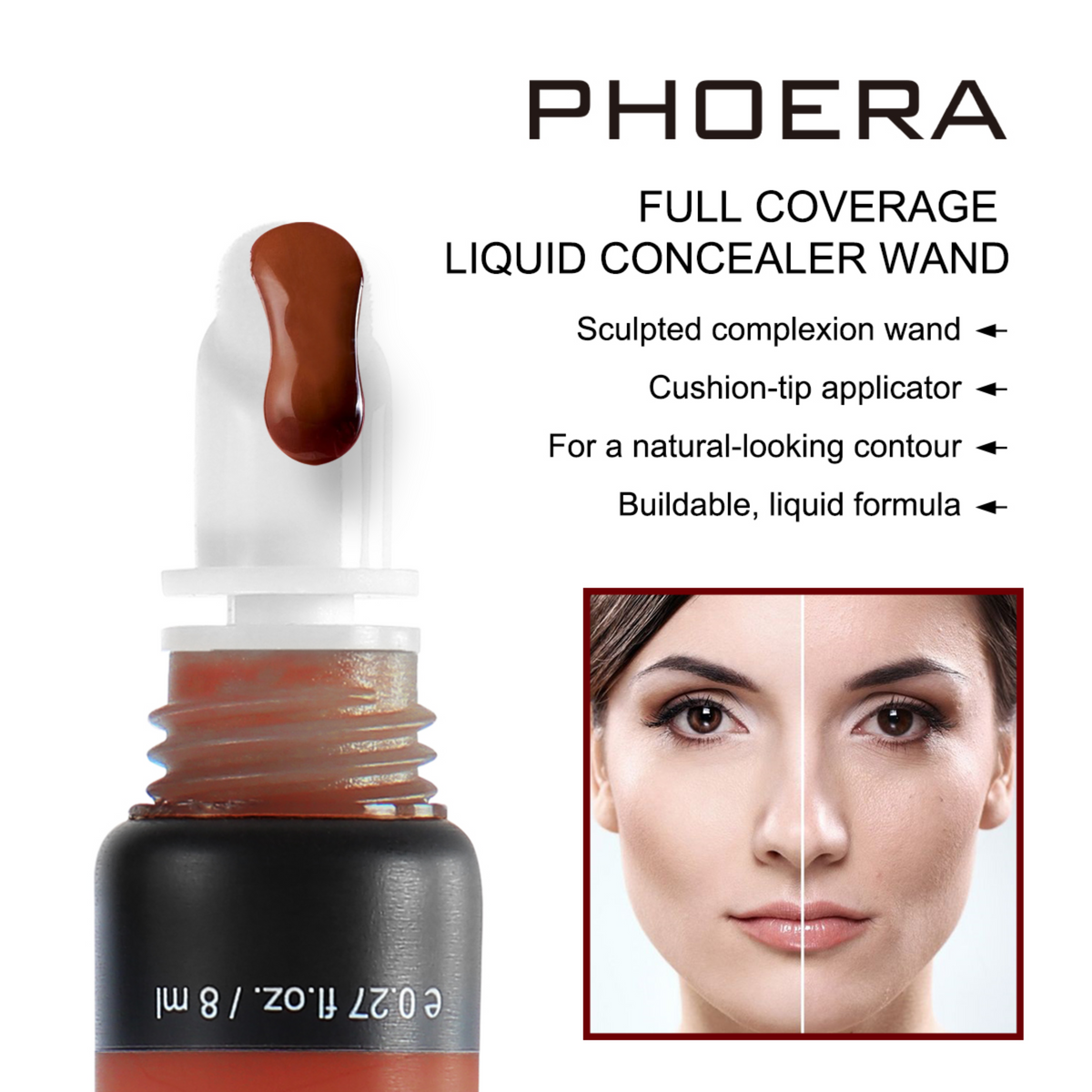 PHOERA Full Coverage Liquid Concealer Wand – image 13