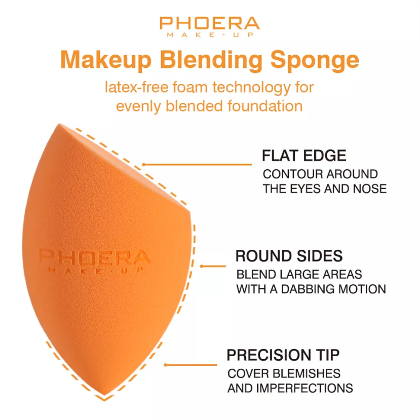 PHOERA Latex-Free Vegan Makeup Sponge – image 2