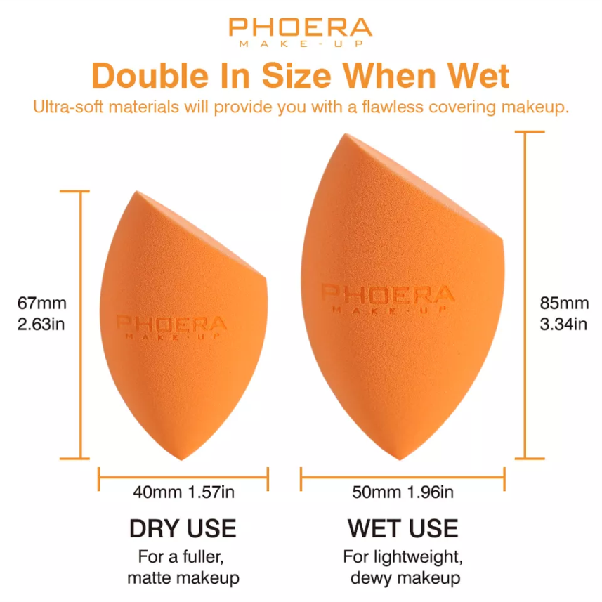 PHOERA Latex-Free Vegan Makeup Sponge – image 4