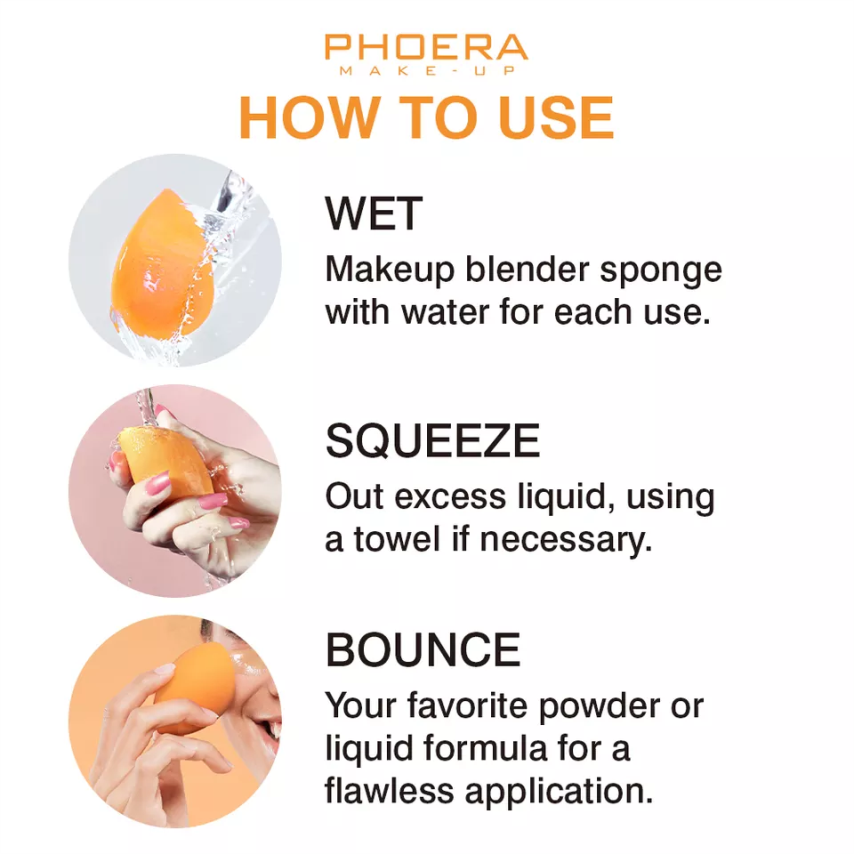 PHOERA Latex-Free Vegan Makeup Sponge – image 5