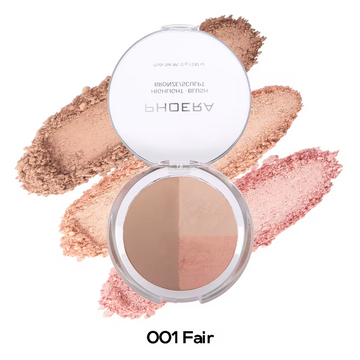 PHOERA 3 in 1 MAKEUP PALETTE blush bronzer highlight