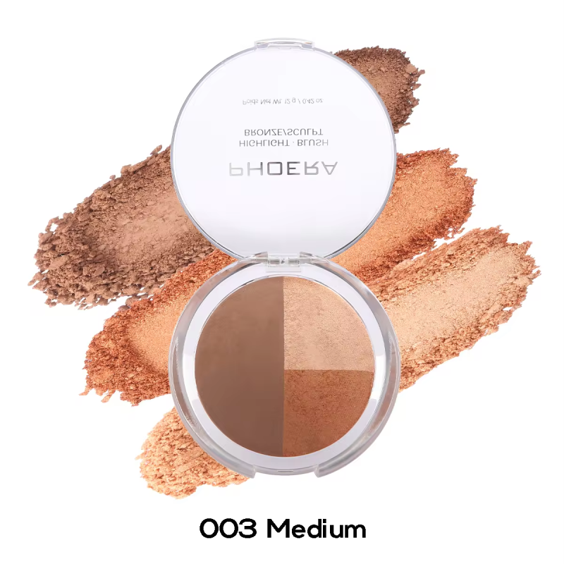 PHOERA 3 in 1 MAKEUP PALETTE blush bronzer highlight – image 3