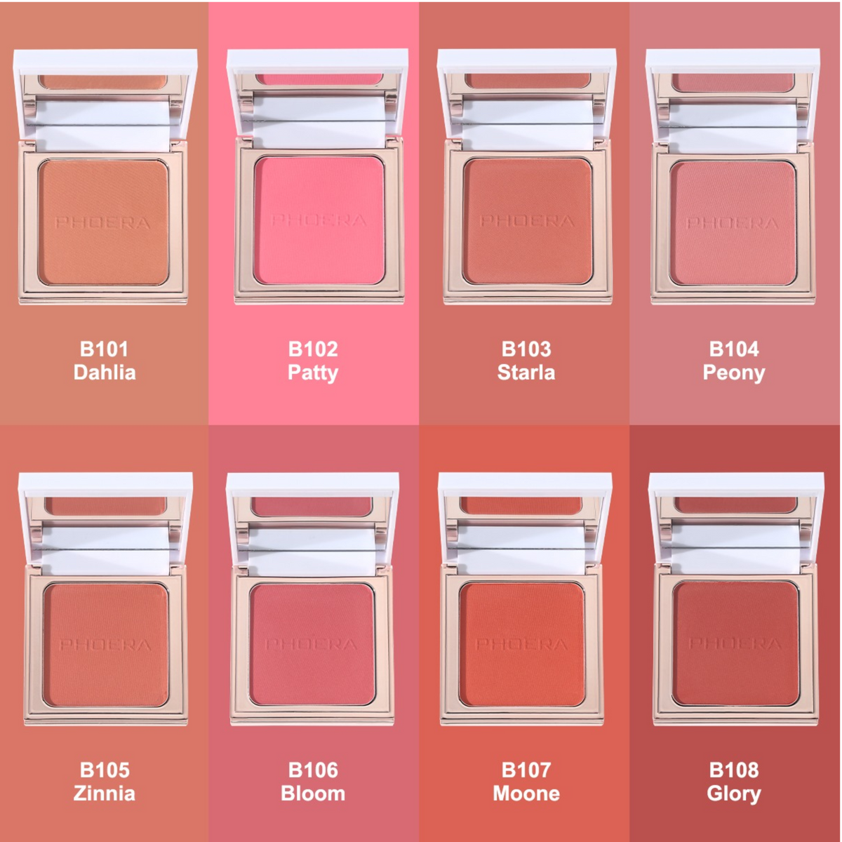 PHOERA Radiant Matte Powder Blush – image 12