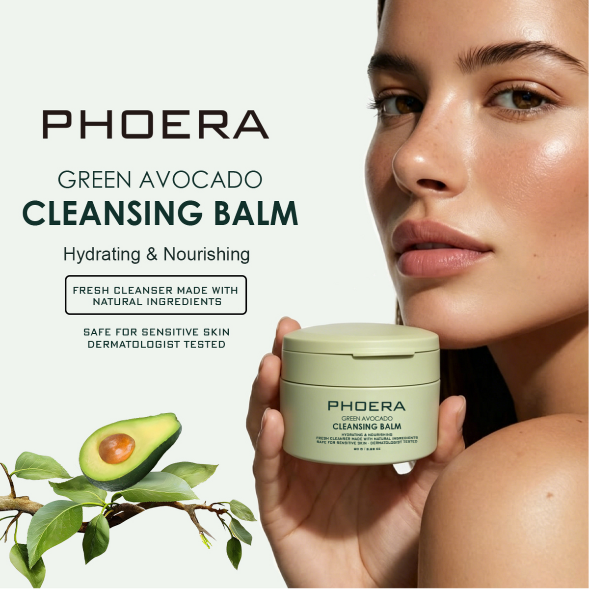 PHOERA Green Avocado Cleansing Balm 80g