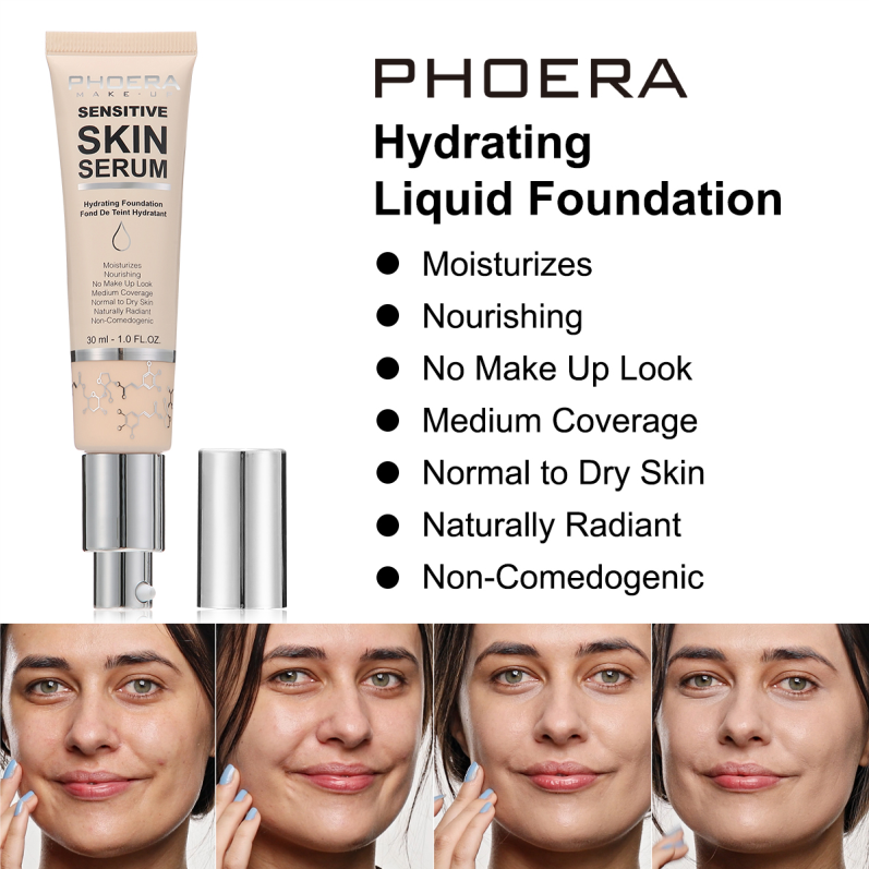 PHOERA Hydrating Skincare Foundation with Hyaluronic acid – image 10