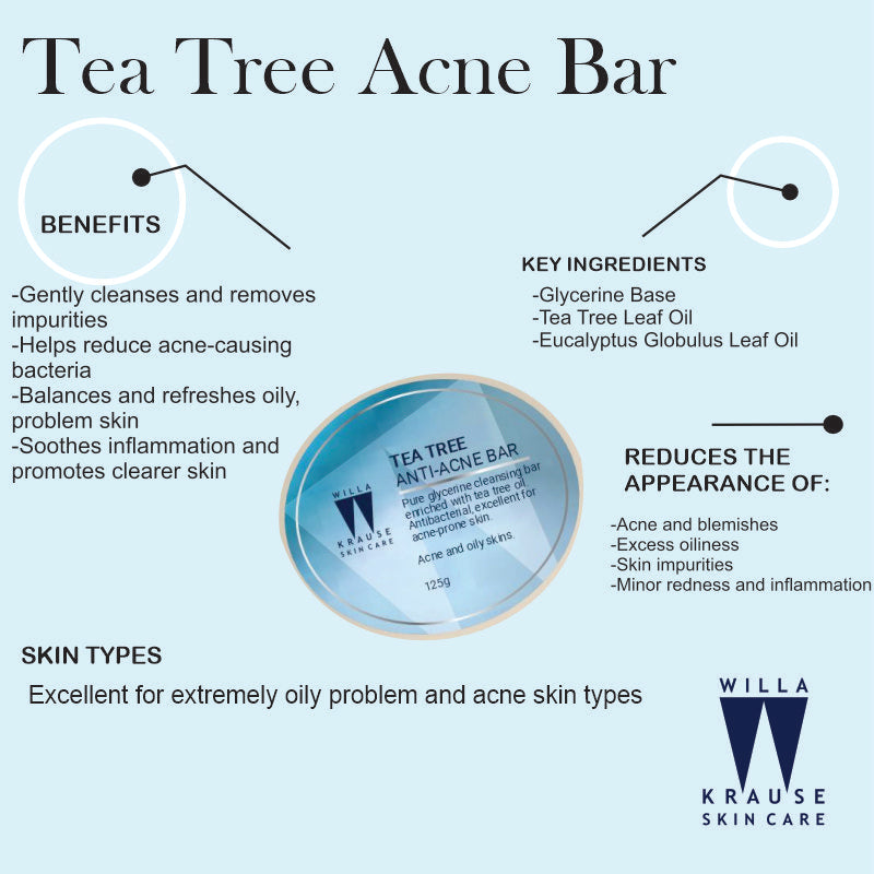 Willa Krause - Tea Tree Anti Acne Bar 125g – image 2
