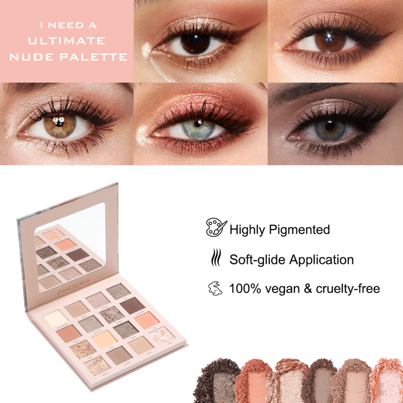 PHOERA ULTIMATE Eyeshadow X16 Palette – image 13