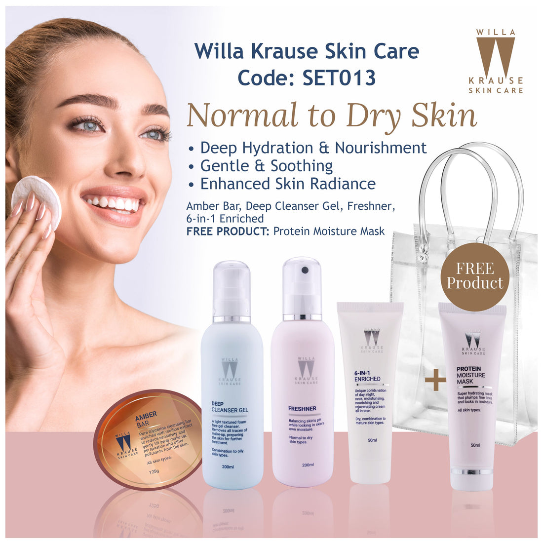 Willa Krause Skin Care - Normal to Dry Skin - Combo Set 013