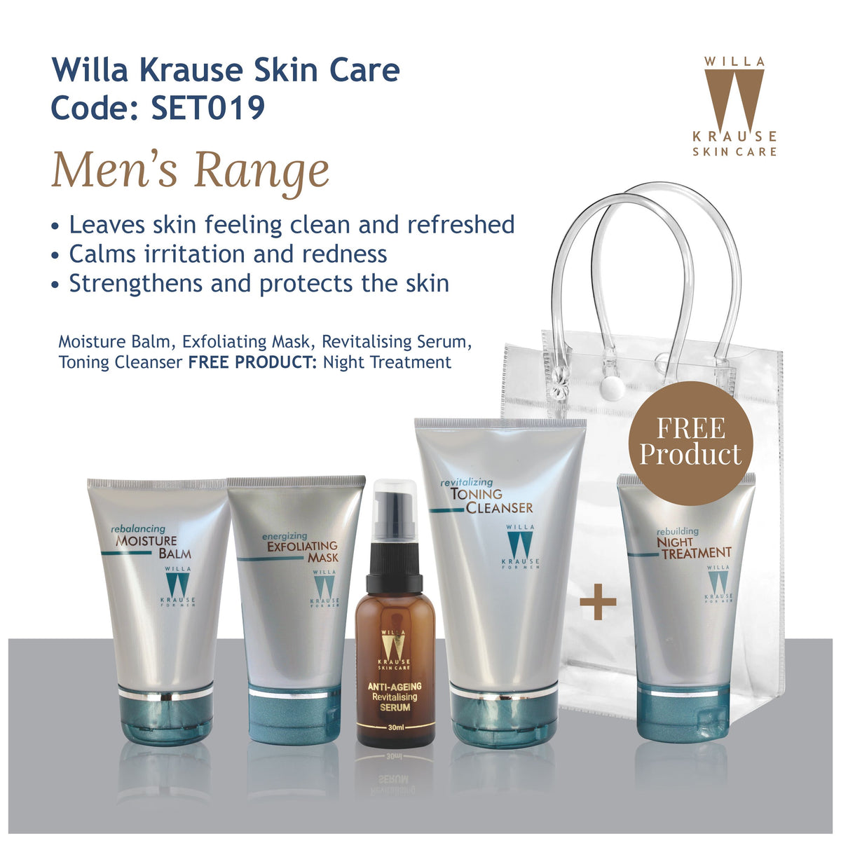 Willa Krause Skin Care - Men's Range - Combo Set 019