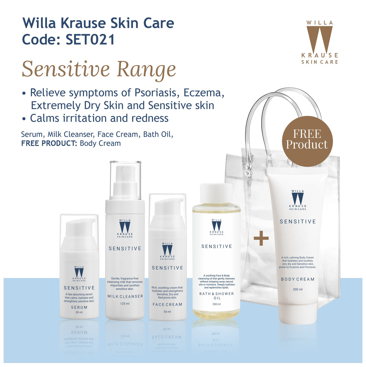 Willa Krause Skin Care - Sensitive Range - Combo Set 021