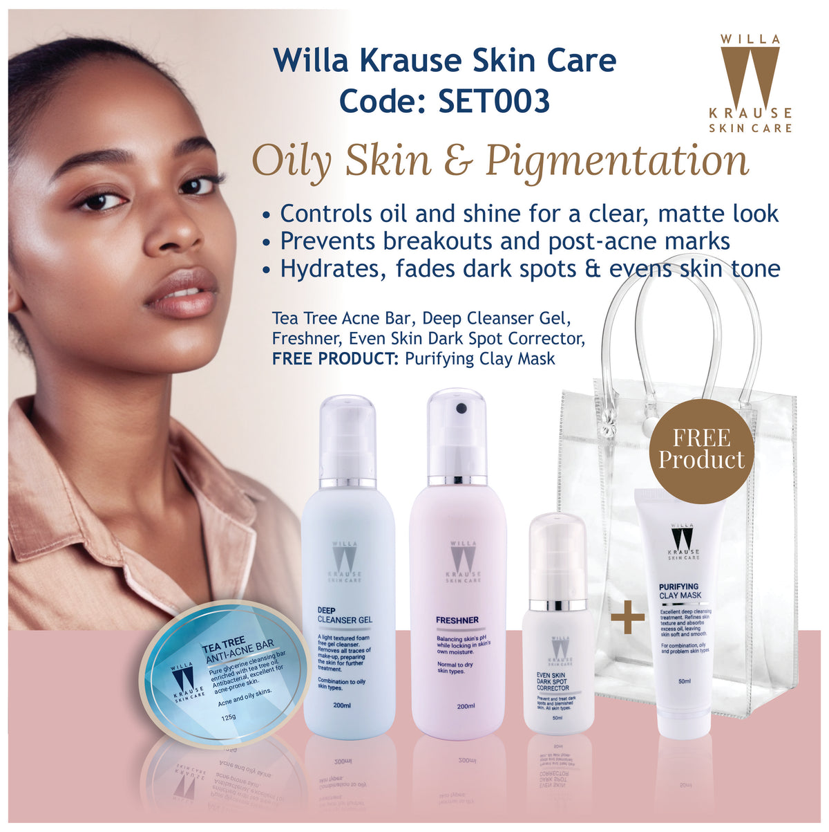 Willa Krause Skin Care - Oily Skin & Pigmentation - Combo Set 003