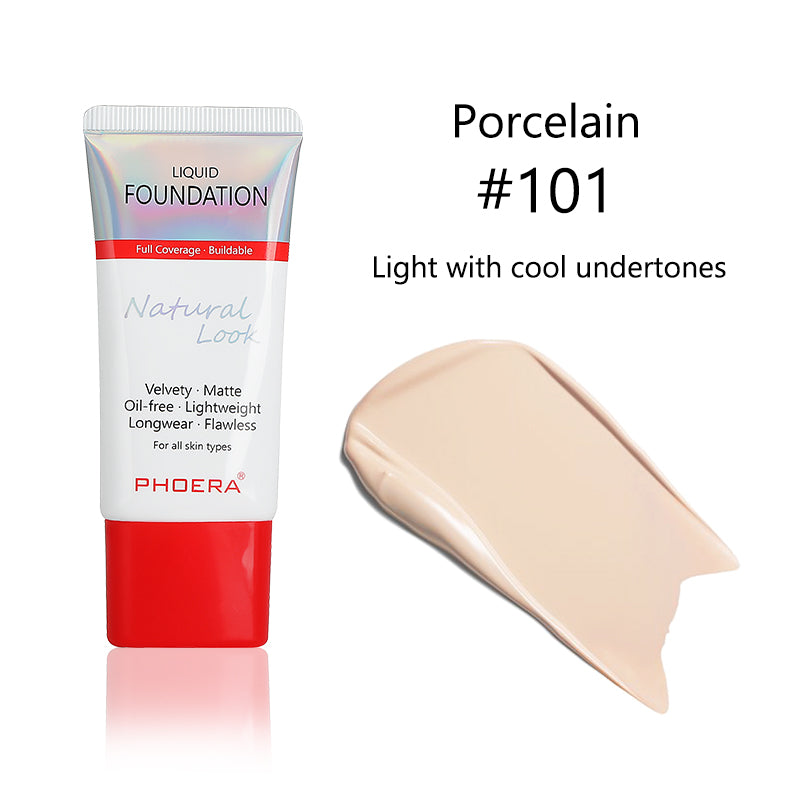 PHOERA Velvety Matte Cover Liquid Foundation – image 3