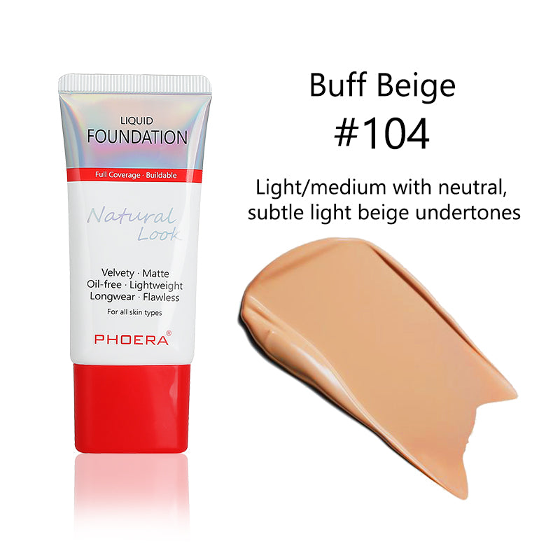 PHOERA Velvety Matte Cover Liquid Foundation – image 6