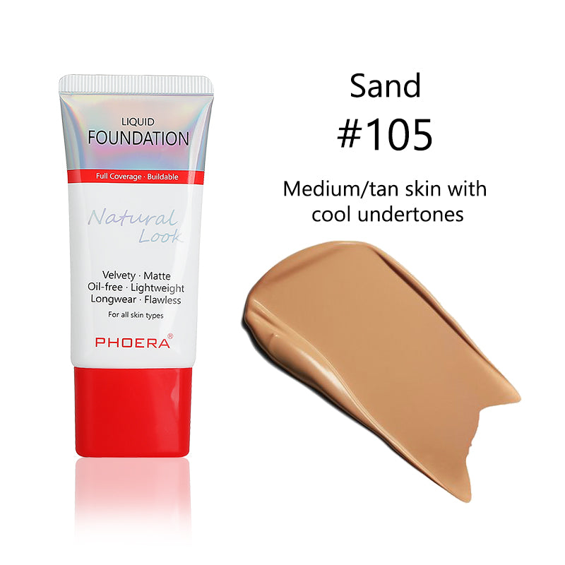 PHOERA Velvety Matte Cover Liquid Foundation – image 9