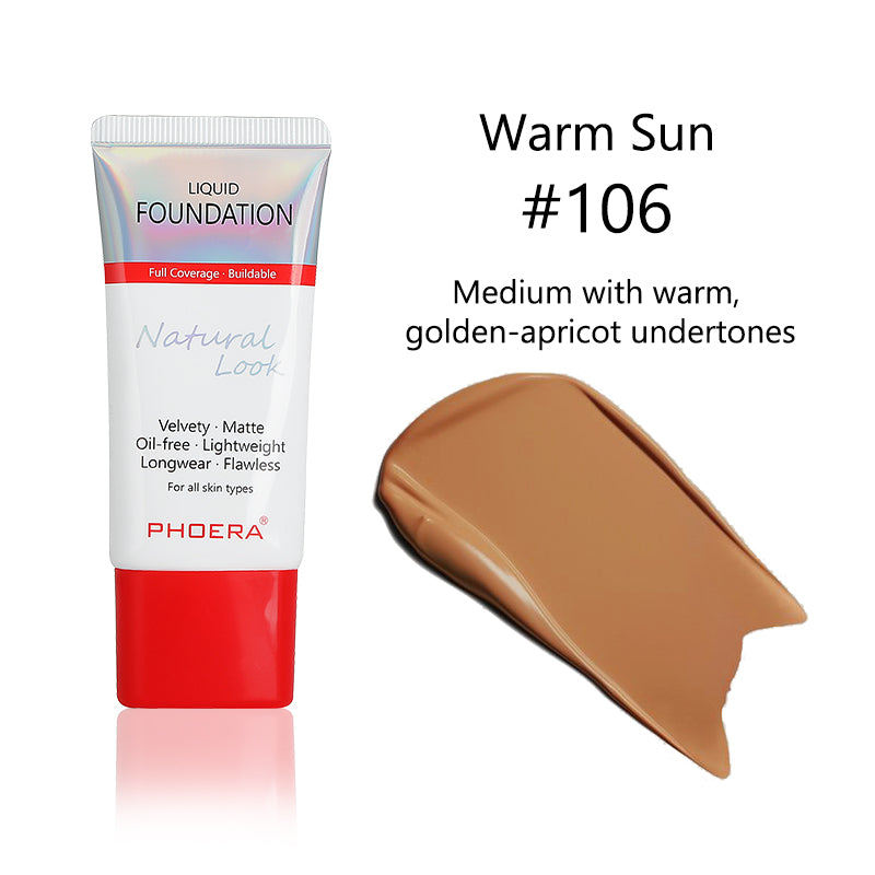 PHOERA Velvety Matte Cover Liquid Foundation – image 10