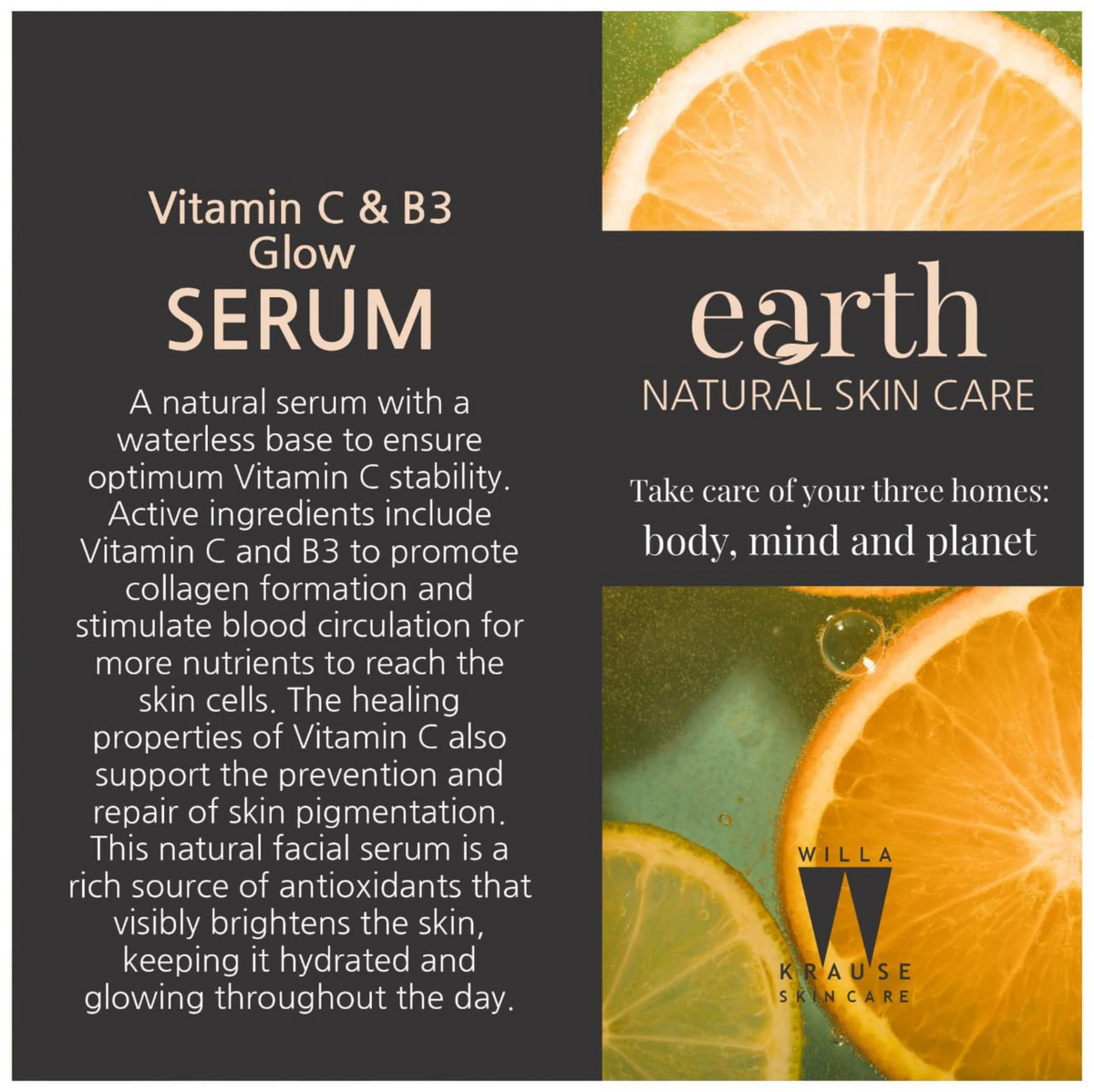 Willa Krause Earth - Vitamin C & B3 Radiance Serum - 30ml – image 3