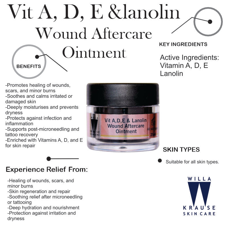 Willa Krause - Vit A,D,E Lanolin Wound Aftercare Ointment 25ml – image 2