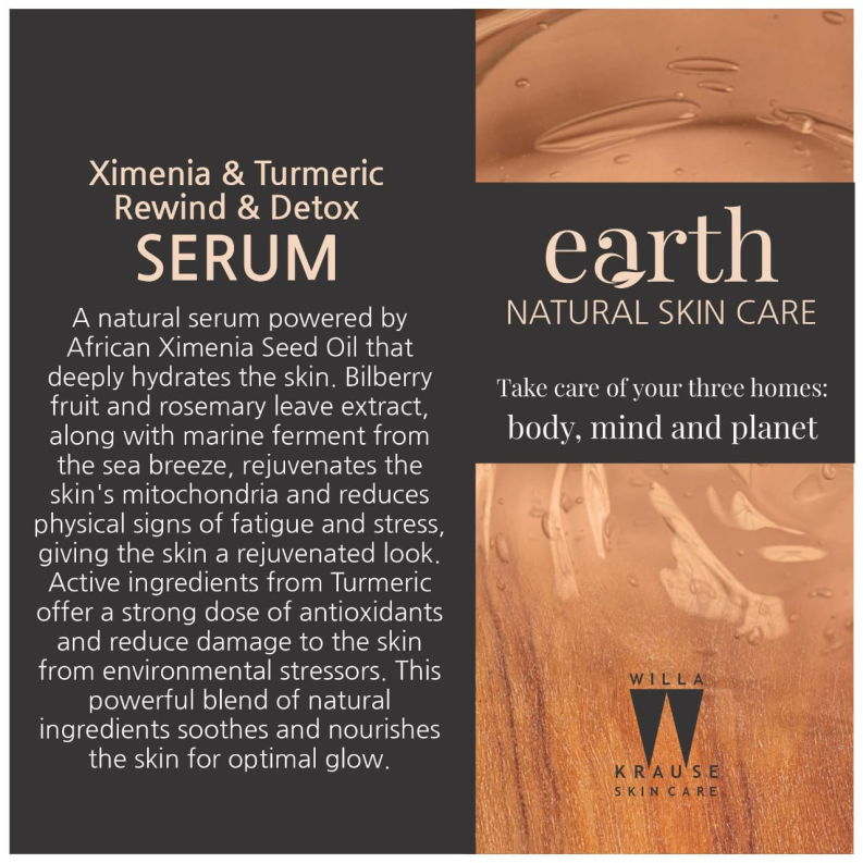 Willa Krause Earth - Ximenia & Turmeric Restore & Refresh Serum - 30ml – image 3