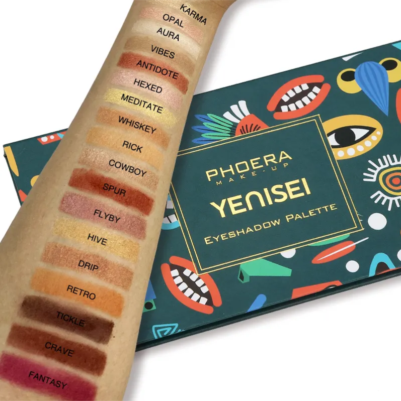 PHOERA 18 Colors Vegan Highly Pigmented Eyeshadow Palette – image 9