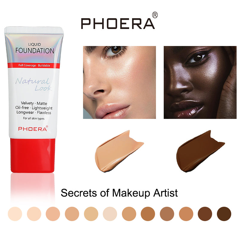 PHOERA Velvety Matte Cover Liquid Foundation – image 16