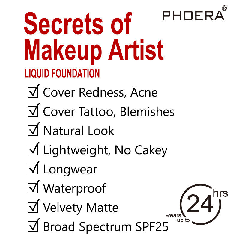 PHOERA Velvety Matte Cover Liquid Foundation – image 18